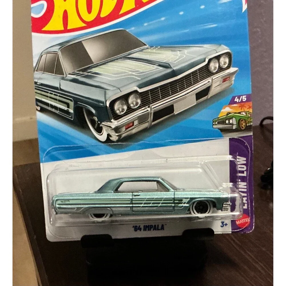 Hot Wheels ‘64 Impala Layin’ Low #95/250 2025 Teal Lowrider Sealed GM